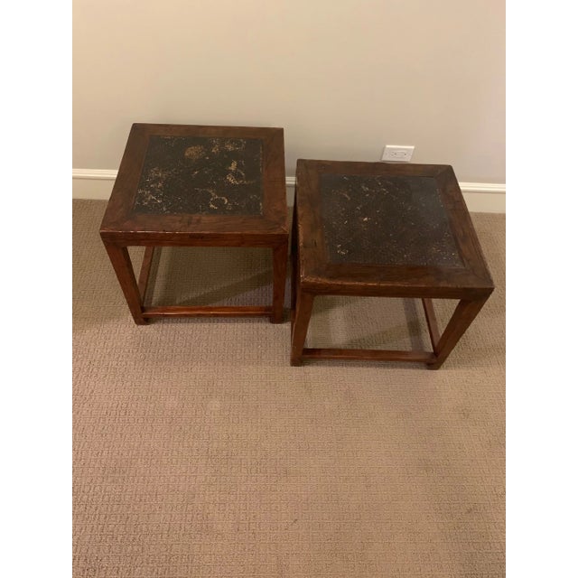 Pair of antique Chinese stools. Shanxi Province, China circa 1850 Chinese Northern Elm. These are super sturdy and have...
