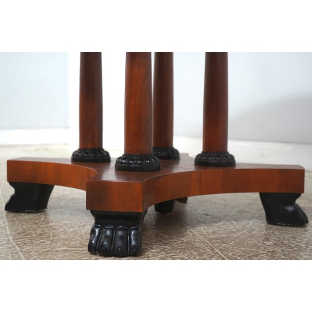 Brown Baker Neoclassical Cherry Inlaid Round Dining Table For Sale - Image 8 of 18