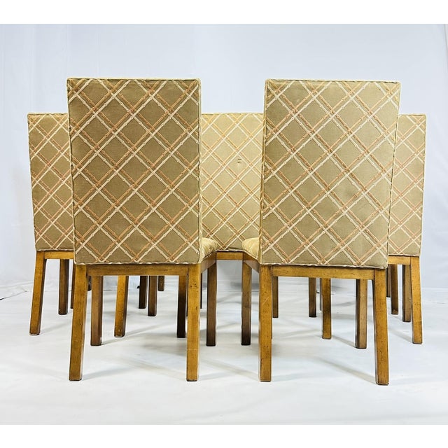 1950s Set of 8 Dining Chairs by Michael Taylor for Baker, Far East Collection, Usa 1950s For Sale - Image 5 of 12