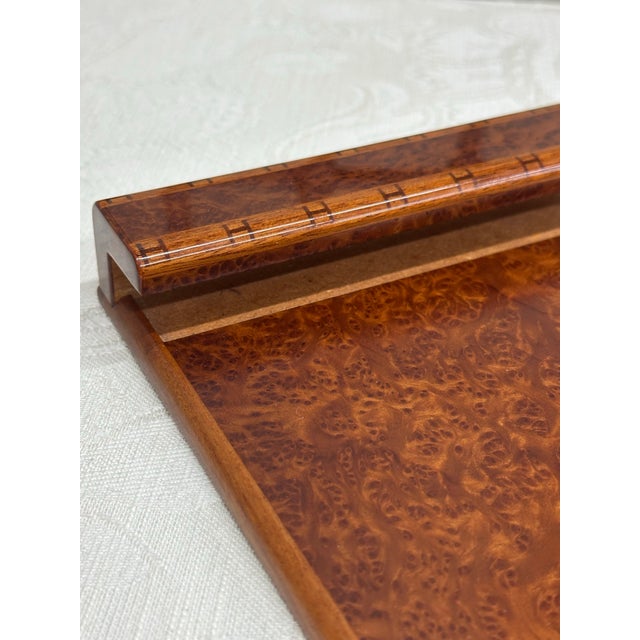 Vintage Hermes Lacquered Burlwood Notepad Holder For Sale - Image 10 of 12