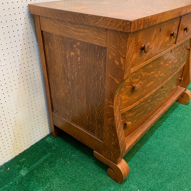 MidCentury Modern Golden Oak Dresser Chairish