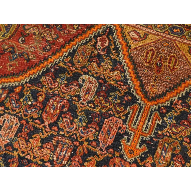 1900s Antique Persian Rug - 4'2"x 6'10" For Sale - Image 9 of 13