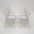 A set of six folding outdoor chairs produced by Reguitti in the 1970s, characterised by a white-painted wooden structure...
