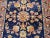 Early 1900s Persian Lilian Runner, Handwoven Allover Floral Design, Navy & Red, 3’ X 7’ For Sale - Image 4 of 12