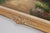 Large Hand Painted Oil Painting on Canvas Outdoor Garden Scene For Sale - Image 12 of 18