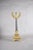 1950s Antique Gilt Bronze Candelabra, Fluted Column With Figural Arms — French, 19th Century For Sale - Image 5 of 10