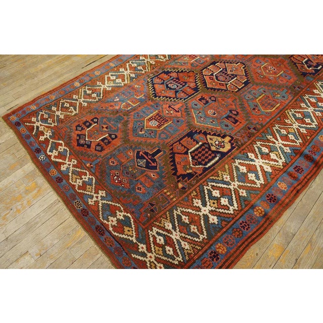 Persian 19th Century W. Persian Kurdish Carpet ( 5'' x 10'6'' - 152 x 320 ) For Sale - Image 3 of 12