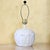 White 1970s Italian White Glazed Ceramic Table Lamp With Sculptural Relief Design For Sale - Image 8 of 18