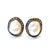 Bochic “Capri” Vintage Multi Pastel Sapphire & Pearl Earrings Set In 18K Gold & Silver Natural White Pearls Natural Pastel...