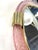 Murano Venetian Pink Murano Glass Wall Mirror With “Torciglione” Torchon in Barovier Style For Sale - Image 4 of 6