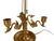 Bronze Vintage Wildwood French Empire Candlestick Bouillotte Bronze Table Lamp Triple Swans 25.5" Made in 1980s For Sale - Image 8 of 10