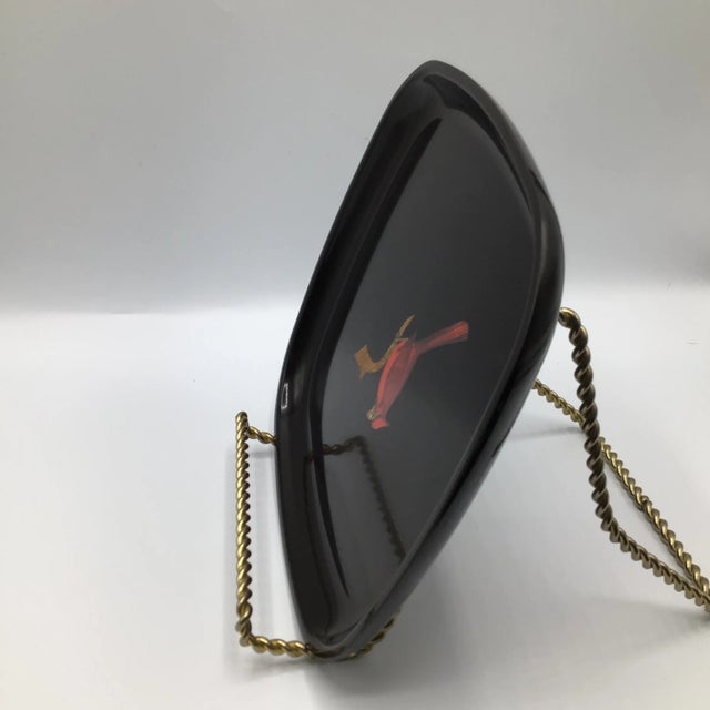 Couroc of Monterey Tennis “Love” Tray and "Cardinal" Tray-Set of 2 For Sale - Image 9 of 12