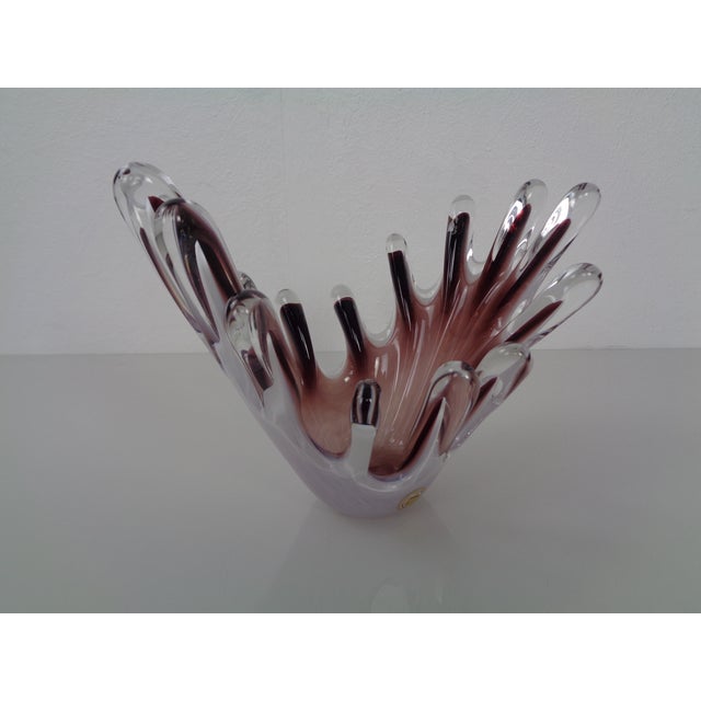 Glass Handmade Crystal Glass Bowl from Gränna Glas, Sweden, 1970s For Sale - Image 7 of 18