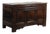 Large Antique English Panelled Oak Chest, 18th Century For Sale