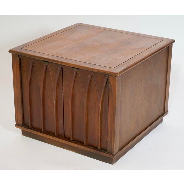 Mid Century Modern Sears Pacesetter Furniture Square Commode End Table For Sale In Miami - Image 6 of 12