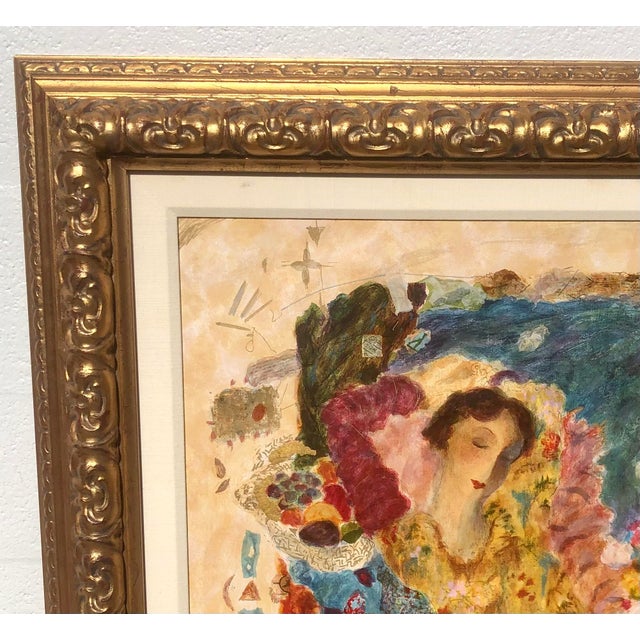 1990s “By Some Golden Thread” Roy Fairchild Hand Signed & Numbered Serigraph on Canvas For Sale - Image 5 of 17