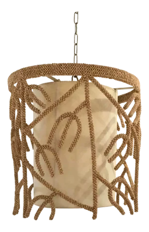 Organic Modern Coco Bead Pendant Light