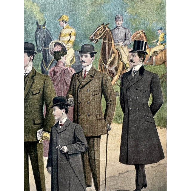 Green Art Deco Advertising Lithograph, 1930s For Sale - Image 8 of 12