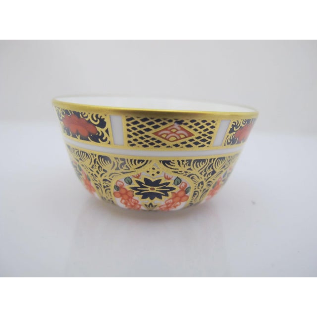 Gold Royal Crown Derby 1128 Old Imari Bone China Full Miniature Tea Set & Oval Tray For Sale - Image 8 of 18