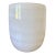 Handblown White & Cream Large Swirled Vase For Sale