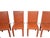 Vintage Chairs in Orange Leather and Iron, 1980, Set of 4 For Sale - Image 3 of 11