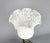 Vintage Flower Shaped Metal and Frosted Glass Shade Table Lamp For Sale - Image 4 of 10