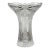 Vintage Palm Tree Crystal Vase For Sale