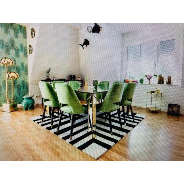 Vintage Mirrored Dining Table For Sale - Image 9 of 11