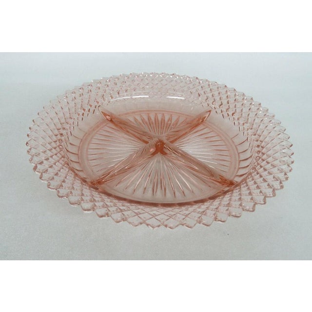 Anchor Hocking Miss America Pink Depression Glass Divided Serving Plate ...