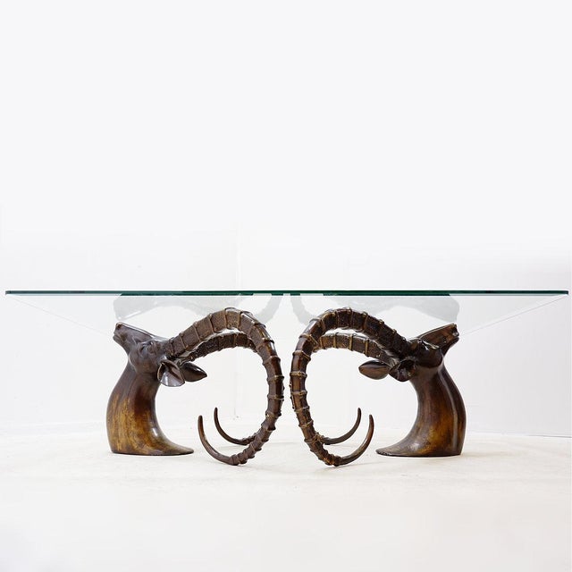 Ibex Coffee Table in the style of Alain Chervet, 1970s For Sale - Image 9 of 16