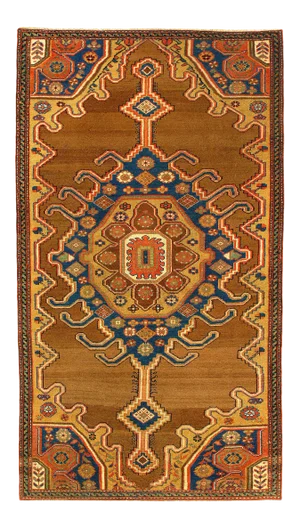 1920s Vintage Hand Knotted Malayer Rug