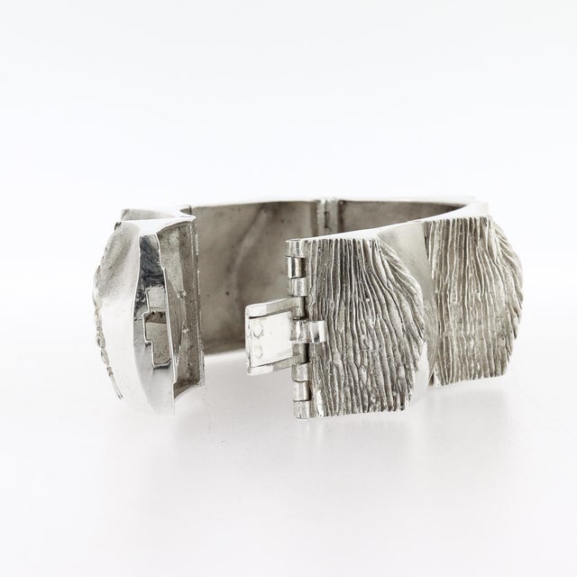 Finnish Modernist Matti Hyvärinen for Sirokoro Sterling Silver Link Bracelet For Sale - Image 15 of 18