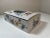 Mid 20th Century Vintage German Hand-Painted Porcelain Tissue Box Cover With Floral Decoration & Gold Trim For Sale - Image 5 of 11