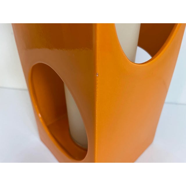 Metal Midcentury Ceramic Cutouts Accent Lamp For Sale - Image 7 of 18