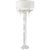 Sublimely White Tole Faux Bamboo and Palm Motife Floor Lamp For Sale