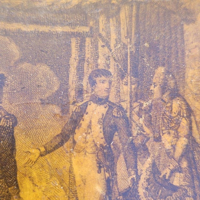 19th Century Papier-Mâché Box with Napoleon I at the Military Camp For Sale - Image 16 of 17