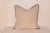 2020s Heavy Linen Pillow With Leather Welting For Sale - Image 5 of 5