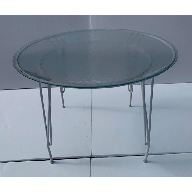 Metal 1960s Mid-Century Modern Wrought Iron Patio Set For Sale - Image 7 of 13