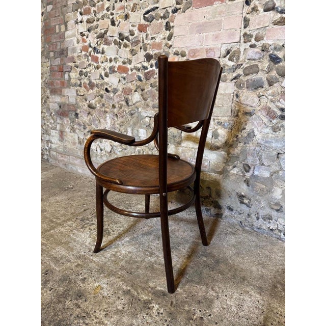 Antique Bentwood Armchair by Fischel, 1890s For Sale - Image 15 of 18