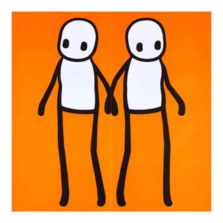 Stik, Holding Hands (Orange), 2020 For Sale