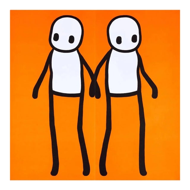 Stik, Holding Hands (Orange), 2020 For Sale