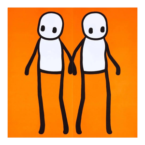 Stik, Holding Hands (Orange), 2020