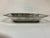 Vintage silver plate footed serving dish. No mark, unsigned. Measures 11.5" wide x 8.75" deep x 2" high
