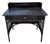 Black Painted Bar Harbor Wicker Desk For Sale