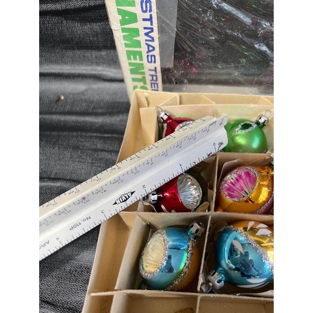 Vintage 14 Small Mercury Glass Santa Land Christmas Tree Ornaments - Poland For Sale - Image 9 of 9