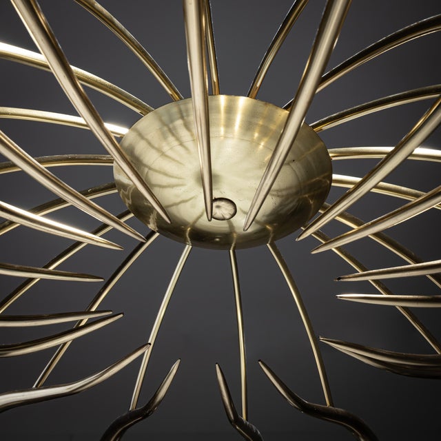 Mid-20th Century Ceiling Chandelier by Oscar Torlasco for Lumi For Sale - Image 13 of 13