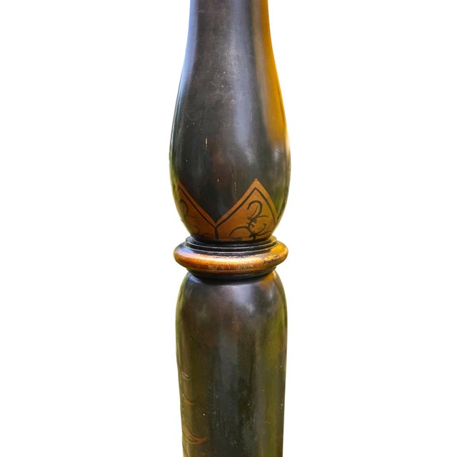 Antique Chinese Export Chinoiserie Floor Lamp for the English Market For Sale - Image 13 of 18