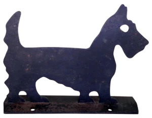 1920's Cast Iron Scotty Dog Boot Scraper