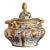 Antique 18th C Coalport English Porcelain Centerpiece Covered Potpourri Bowl For Sale