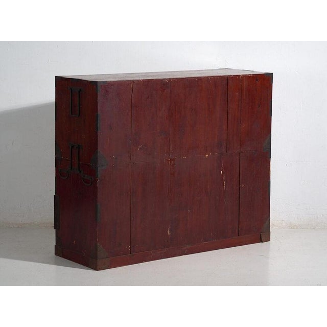 Antique Japanese Tansu in Wood For Sale - Image 14 of 16
